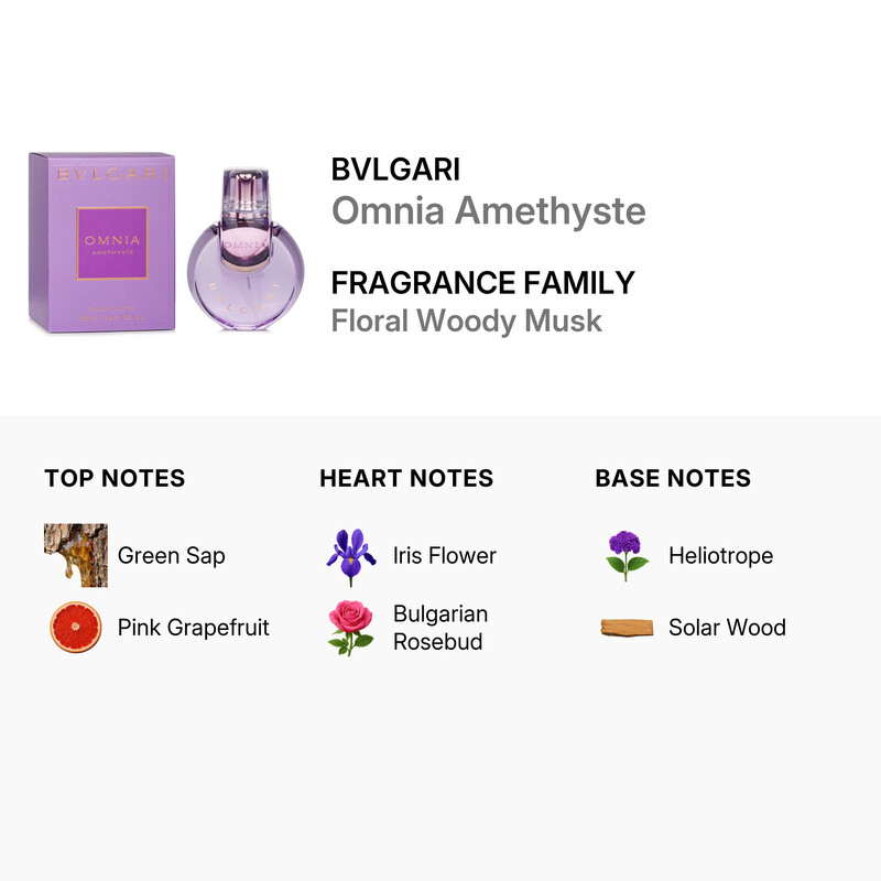Bvlgari Ladies Omnia Amethyste EDT Spray 3.4 oz Fragrances