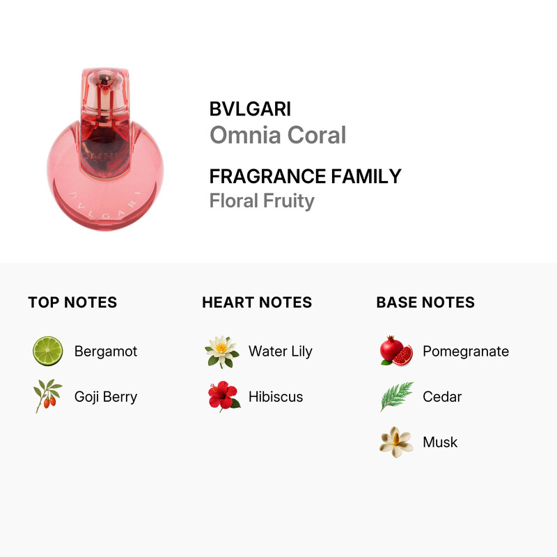 Bvlgari Ladies Omnia Coral EDT 3.4 oz (Tester) Fragrances