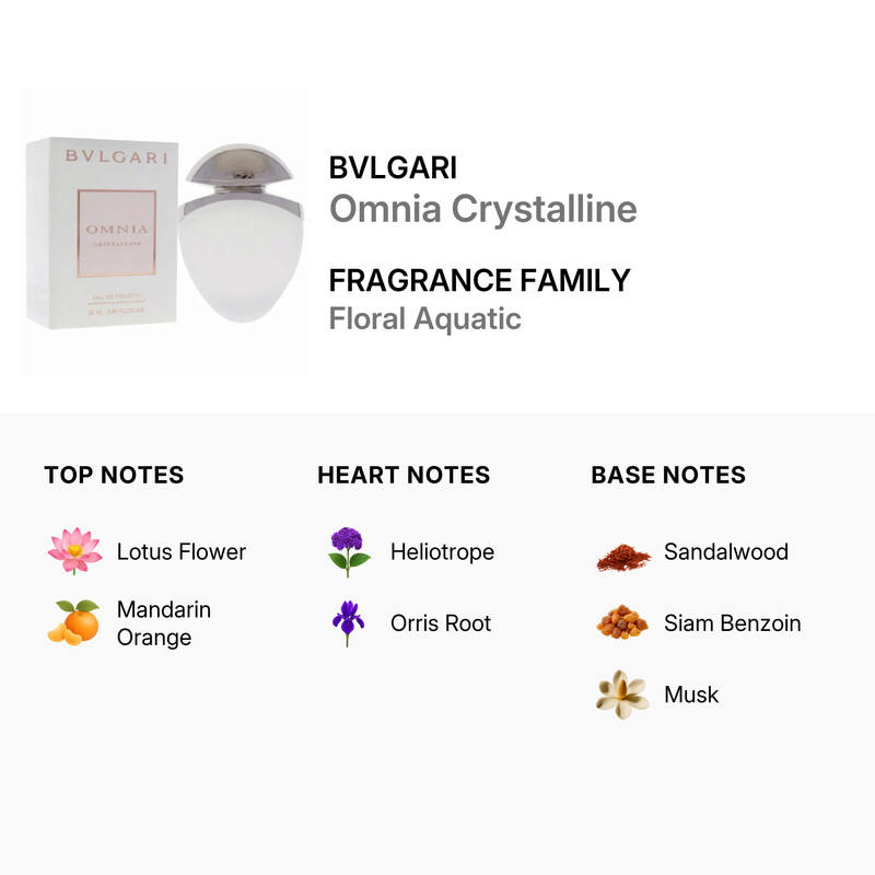 Bvlgari Ladies Omnia Crystalline EDT Spray 0.84 oz Fragrances