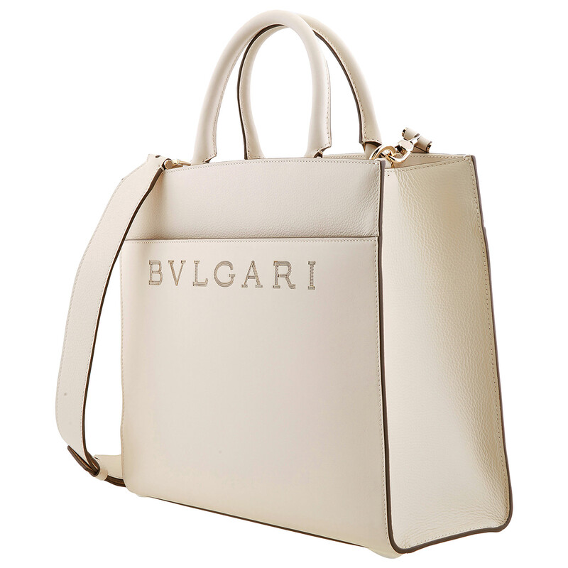 Bvlgari Logo Medium Tote Bag 292517 8052749250620 - Handbags, Logo