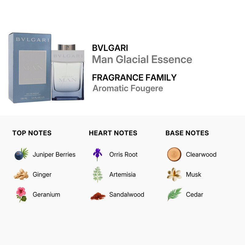 Bvlgari - Man Glacial Essence Eau De Parfum Spray 100ml/3.4oz