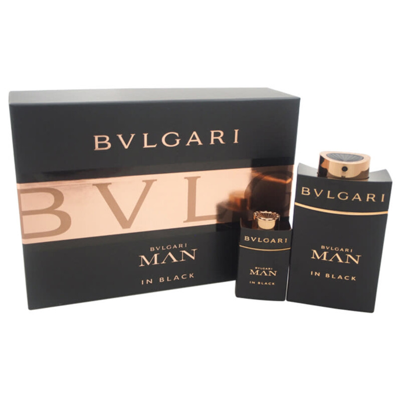 Bvlgari Man In Black by Bvlgari for Men - 2 Pc Gift Set 3.4oz EDP