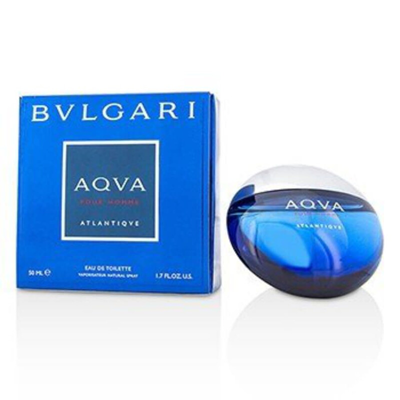 香水(男性用) BVLGARI AQVA POUR HOMME ATLANTIQVE EDT Bvlgari Men's Aqva Pour Homme Atlantiqve EDT Body Spray 1.7 oz