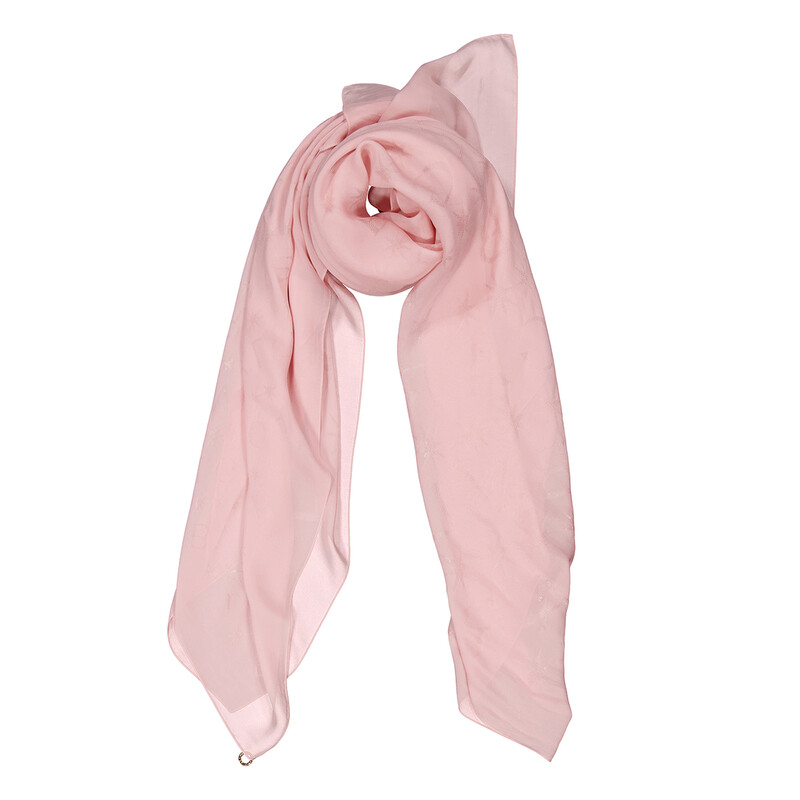 Bvlgari Pink Logomania Silk Maxi Stole 245356 8052749256615 - Jomashop