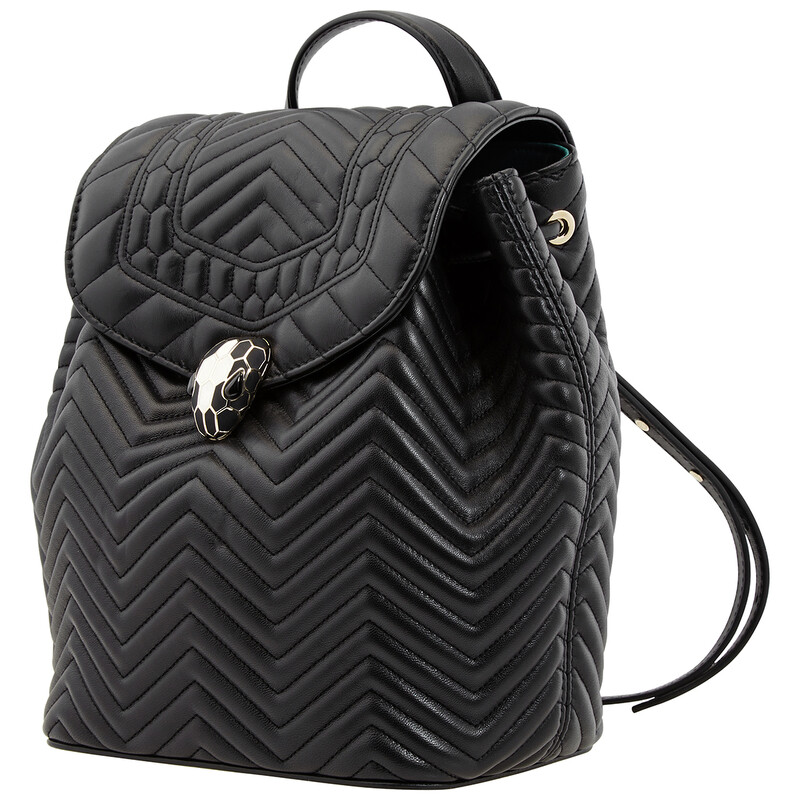 Bvlgari Logo Backpack Sac Fragment Nylon Black ブルガリ ロゴ リュックサック ナイロン レディース ブランド  main image 4