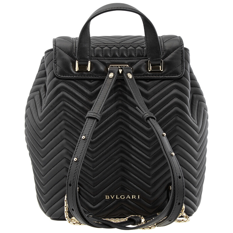 Bvlgari Serpenti Forever Black Quilted Nappa Leather  display picture 3
