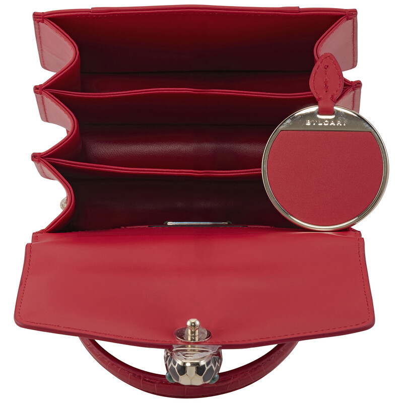 Bvlgari Serpenti Forever Crossbody Bag- Red 288491 - Handbags