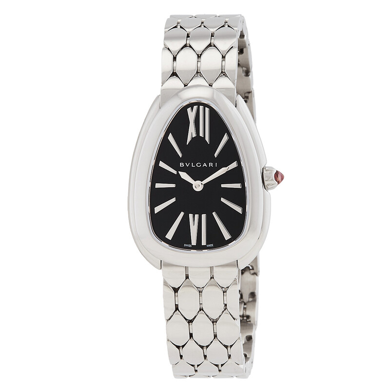 Bvlgari Serpenti Seduttori Quartz Black Dial Ladies Watch 103451