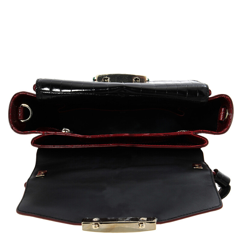 Bvlgari Serpenti Viper Top Handle Handbag In Alligator Leather