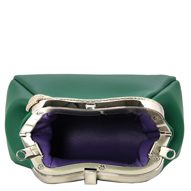 Bvlgari Serpentine Calf Leather Micro Pouch - Green 292594
