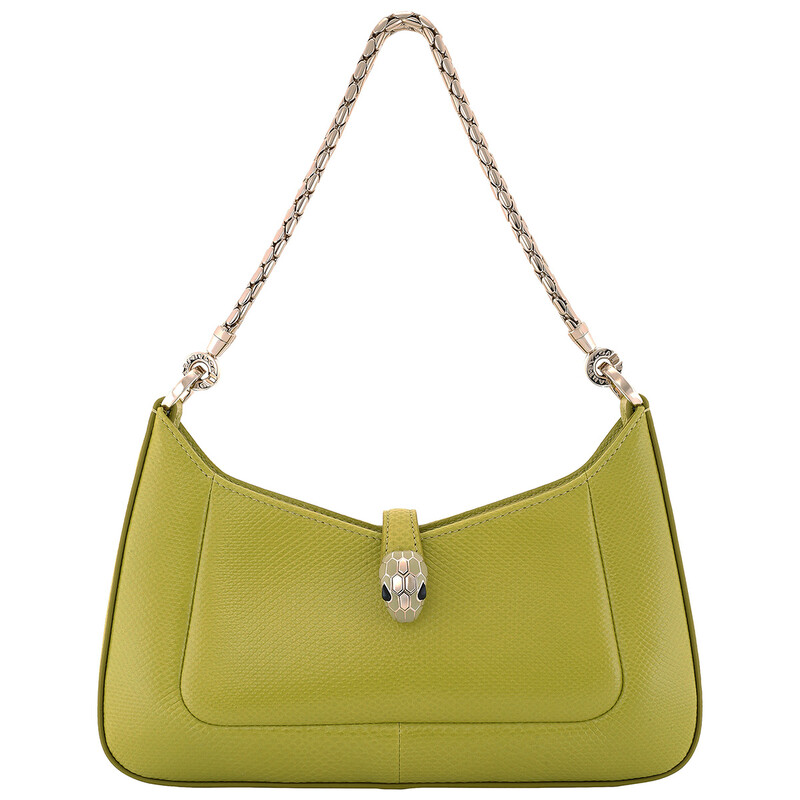 Bvlgari Small Serpenti Baia Leather Shoulder Bag 293744 - Handbags