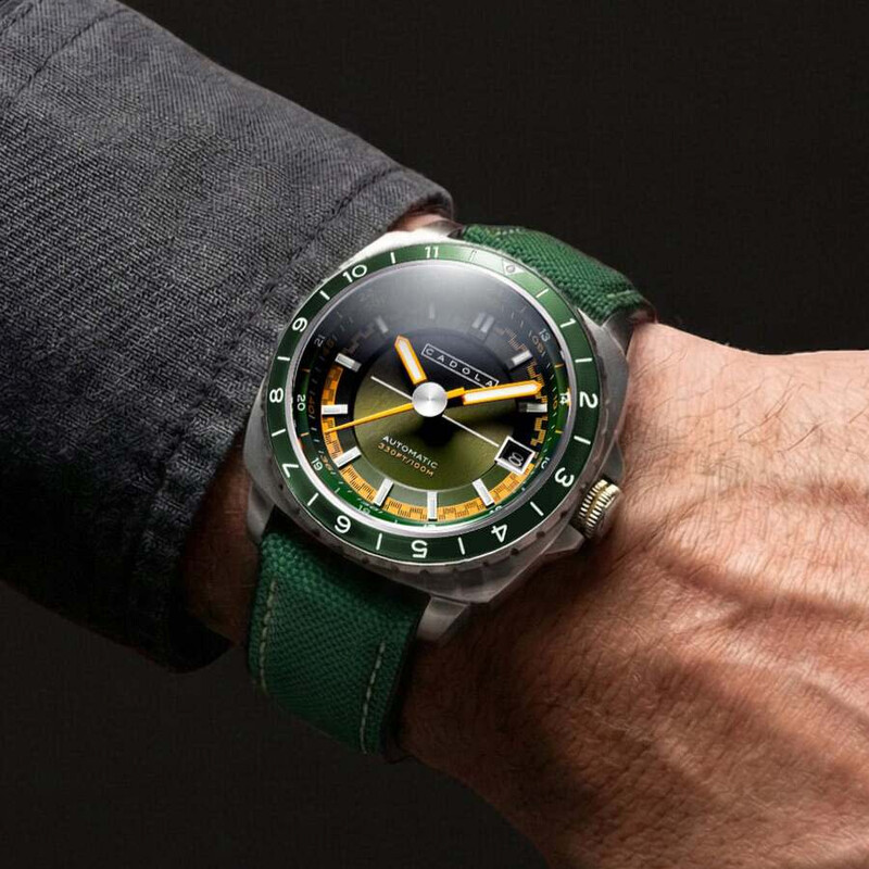 Cadola Overdrive Automatic Green Dial Men's Watch CD-1063-02