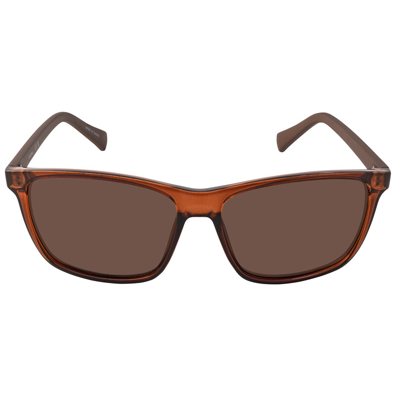 Calvin Klein Brown Rectangular Men's Sunglasses CK19568S 210 58