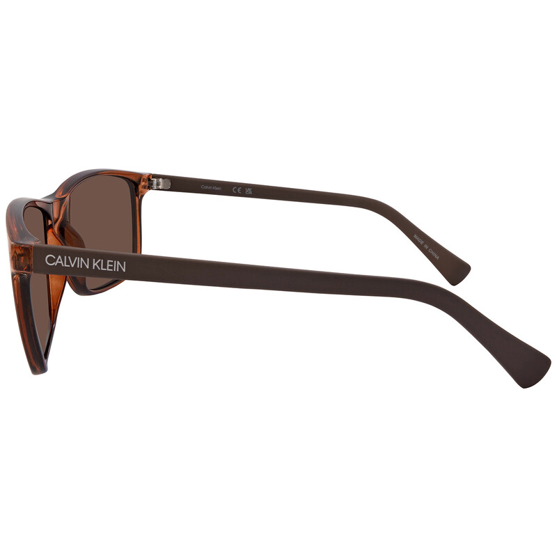 Calvin Klein Brown Rectangular Men's Sunglasses CK19568S 210 58