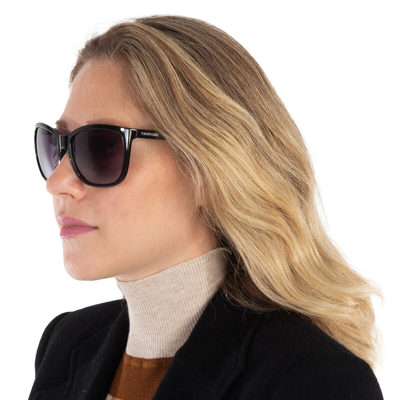 Calvin Klein Grey Gradient Oversized Ladies Sunglasses  display picture 2