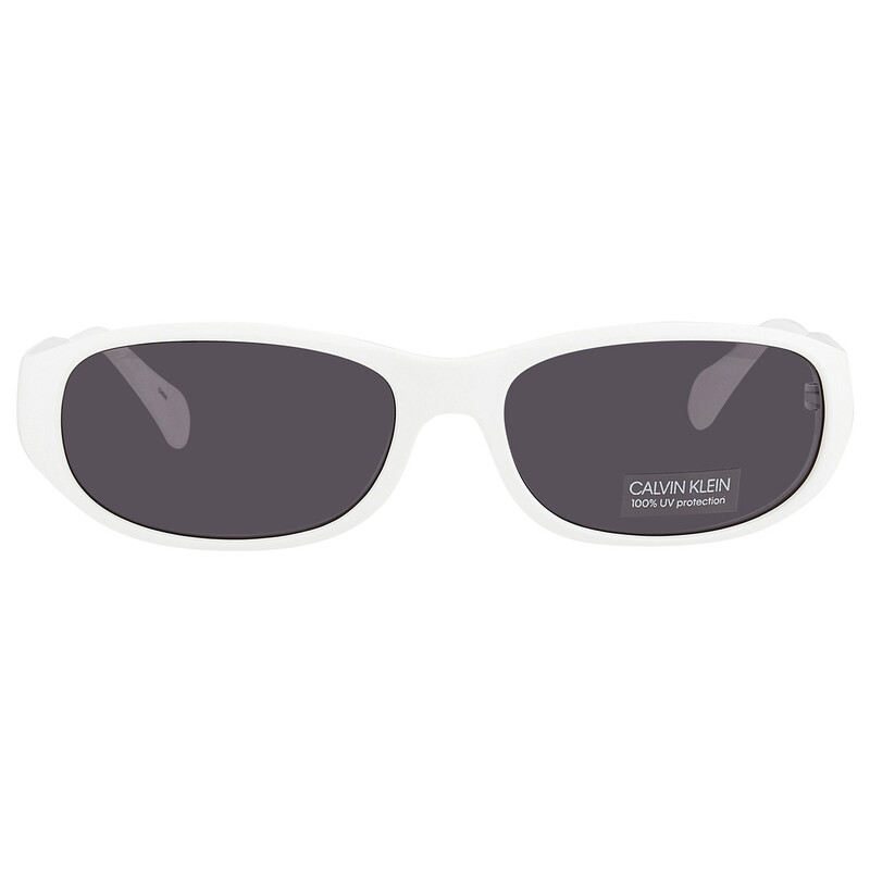Calvin Klein Grey Oval Unisex Sunglasses CK21516S 104 55  display picture 2