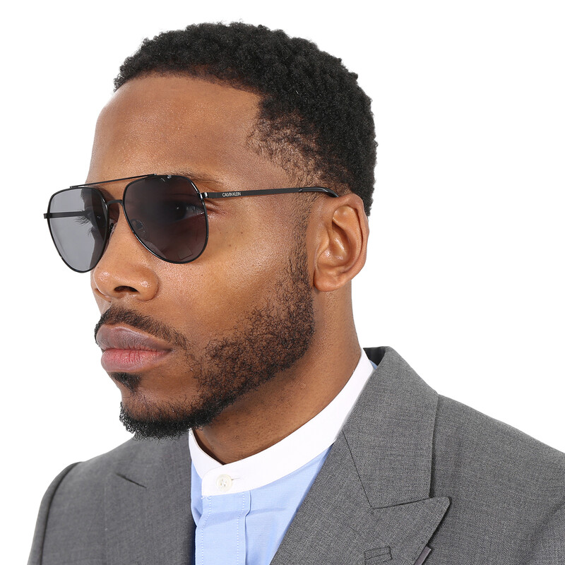Calvin Klein Grey Pilot Men's Sunglasses CK20124S 001 59