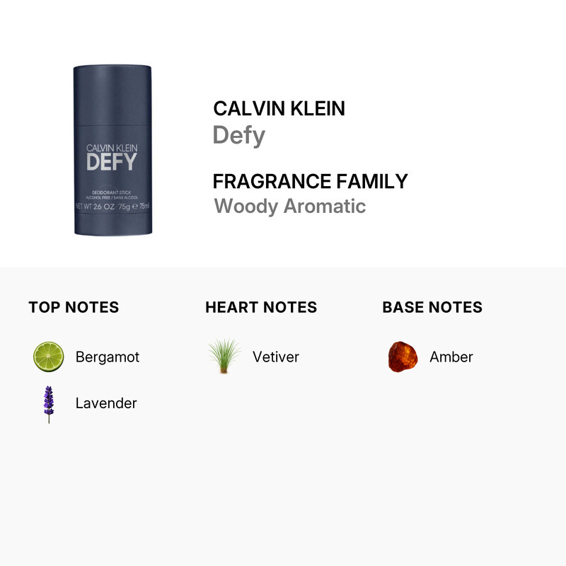 Calvin Klein Men's Defy Deodorant 2.4 oz Fragrances 3616301296645