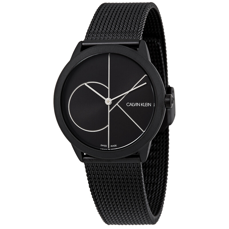   Minimal Quartzブラック レディース腕時計 Calvin Klein Minimal Quartz Black Dial Ladies Watch K3M5245X