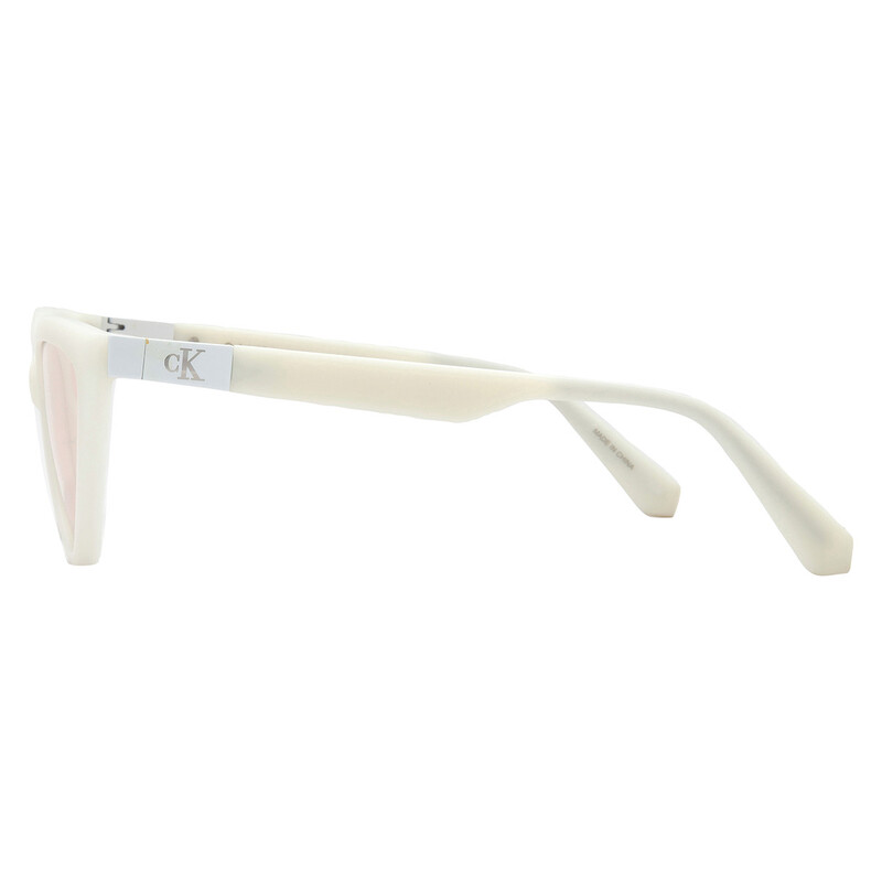 Calvin Klein White Cat Eye Ladies Sunglasses CKJ23658S 100  display picture 1