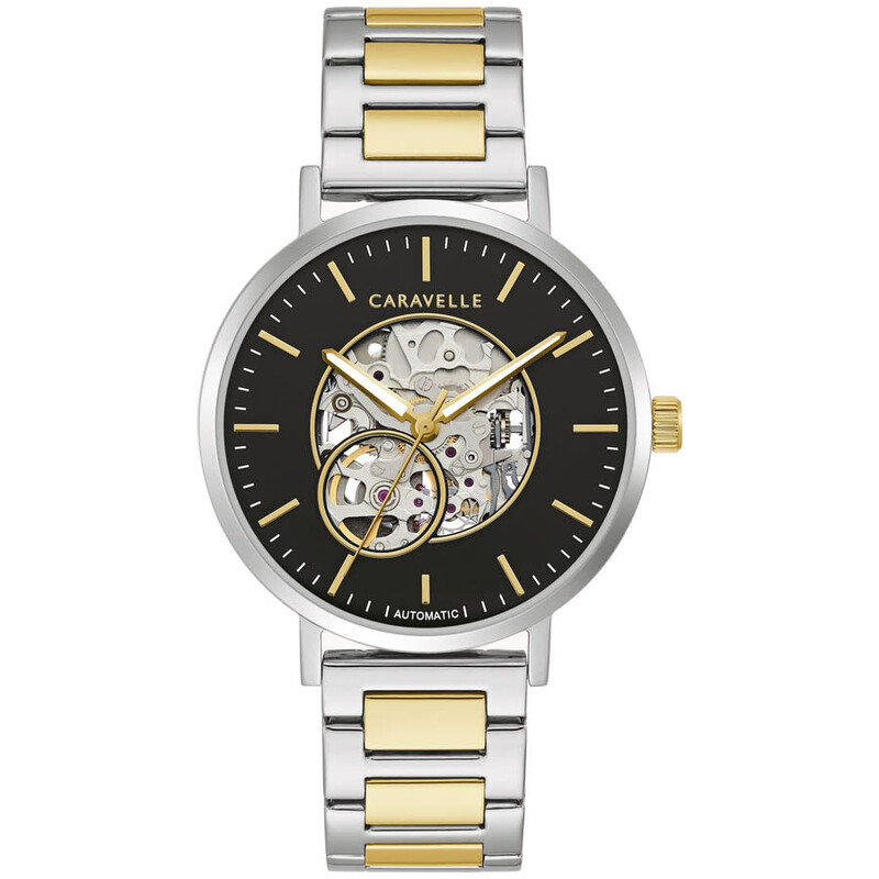 Caravelle By Bulova Caravelle Classic Automatic Black Dial Men's