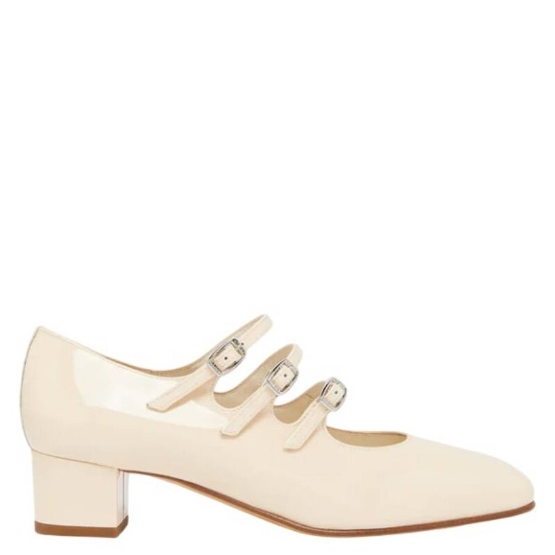 【CAREL】Kina ヌードエナメルレザー メリージェーンパンプス Carel Kina Patent Leather Mary Jane Pumps, Brand Size 36 ( US Size