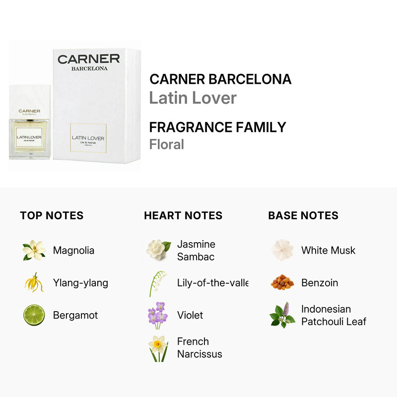 Carner Barcelona Unisex Latin Lover EDP Spray 3.4 oz Fragrances