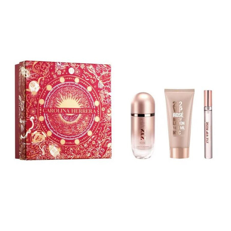 Carolina Herrera 212 Vip Rose Set (W) EDP 80Ml+ 10Ml + B.Lotion