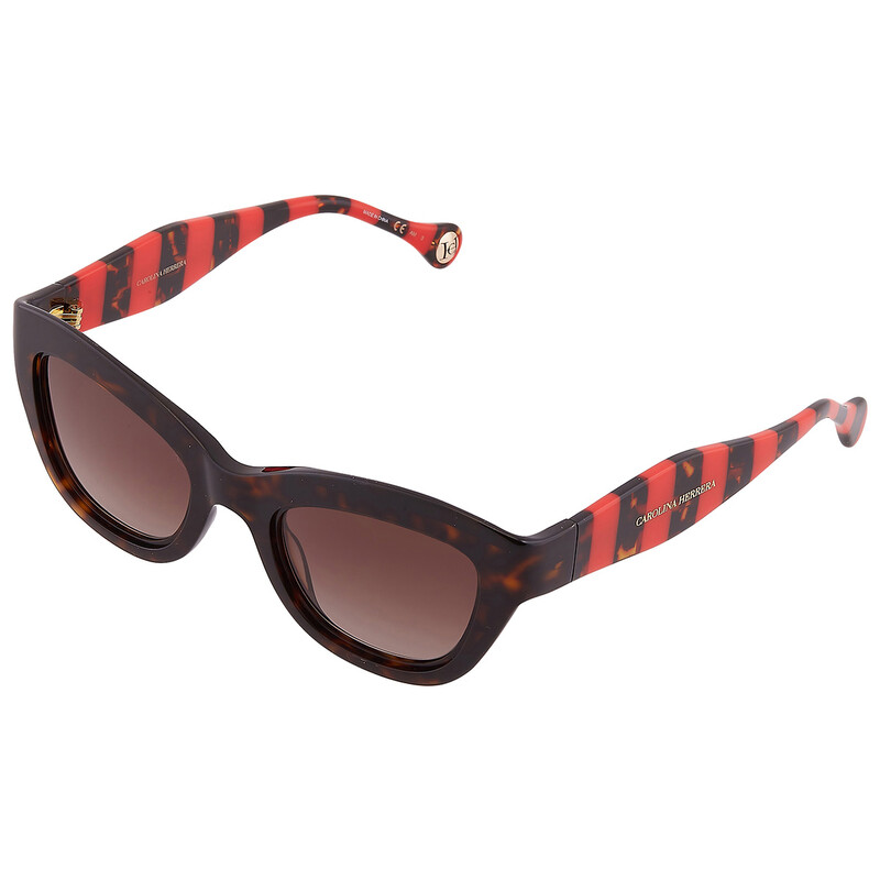 Carolina Herrera Brown Gradient Cat Eye Ladies Sunglasses  display picture 1