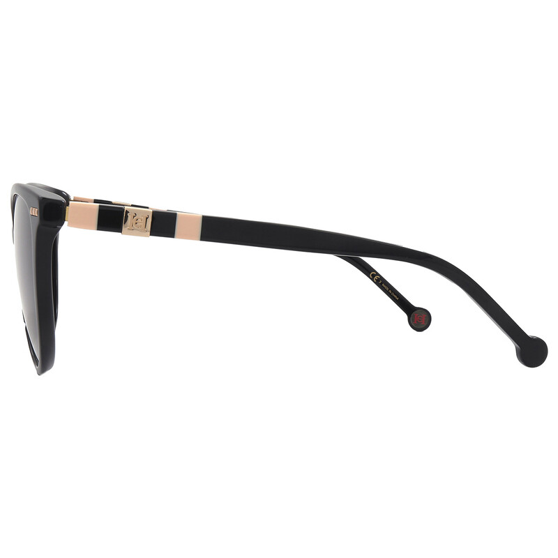 Carolina Herrera Grey Cat Eye Ladies Sunglasses HER 0107/S 