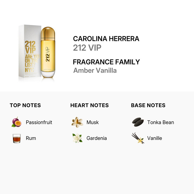 Carolina Herrera Ladies 212 VIP EDP Spray 4.2 oz Fragrances