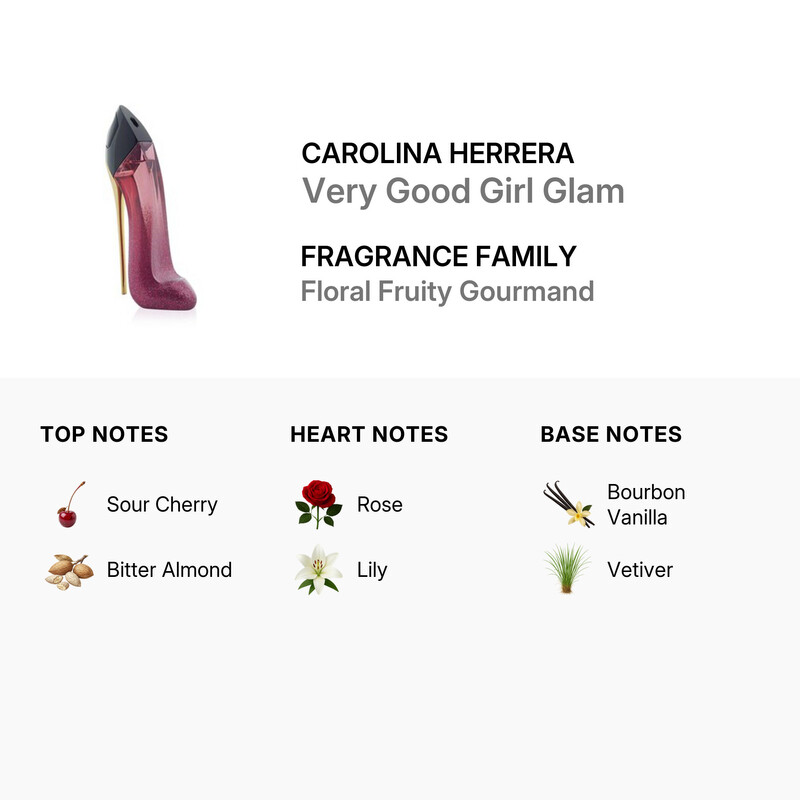 Carolina Herrera Ladies Very Good Girl Glam EDP Spray 1.7 oz Fragrances 8411061058466 - Fragrances, Very Good Girl Glam