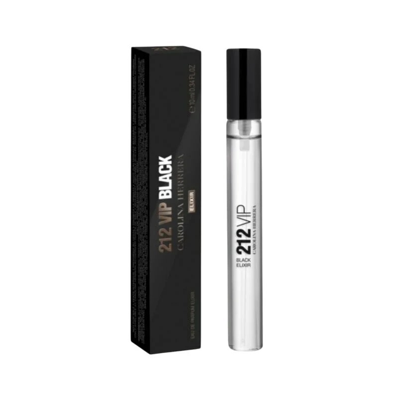 Carolina Herrera Men's 212 Vip Black Elixir EDP Spray 0.33 oz Fragrances 8411061104989