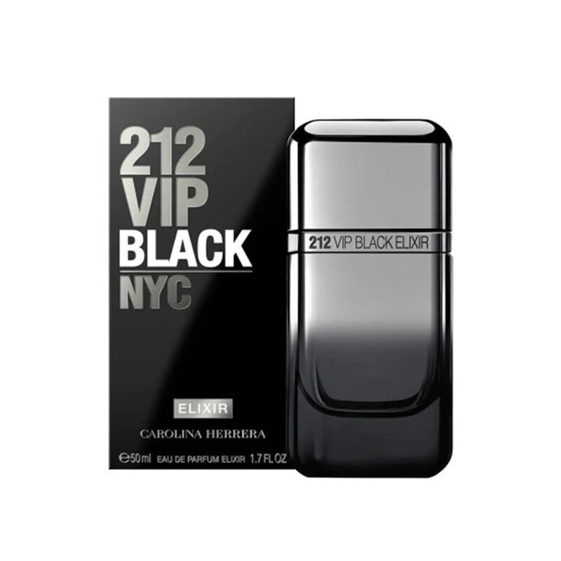 Carolina Herrera Men's 212 VIP Black Elixir EDP Spray 1.7 oz Fragrances 8411061105009