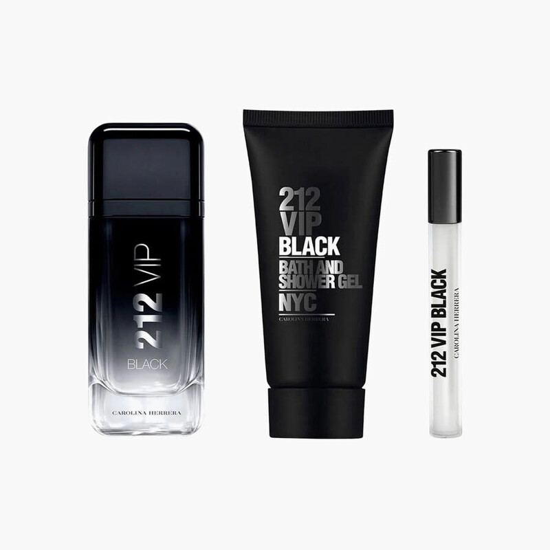 Carolina Herrera Men's 212 Vip Black Gift Set Fragrances 8411061065167