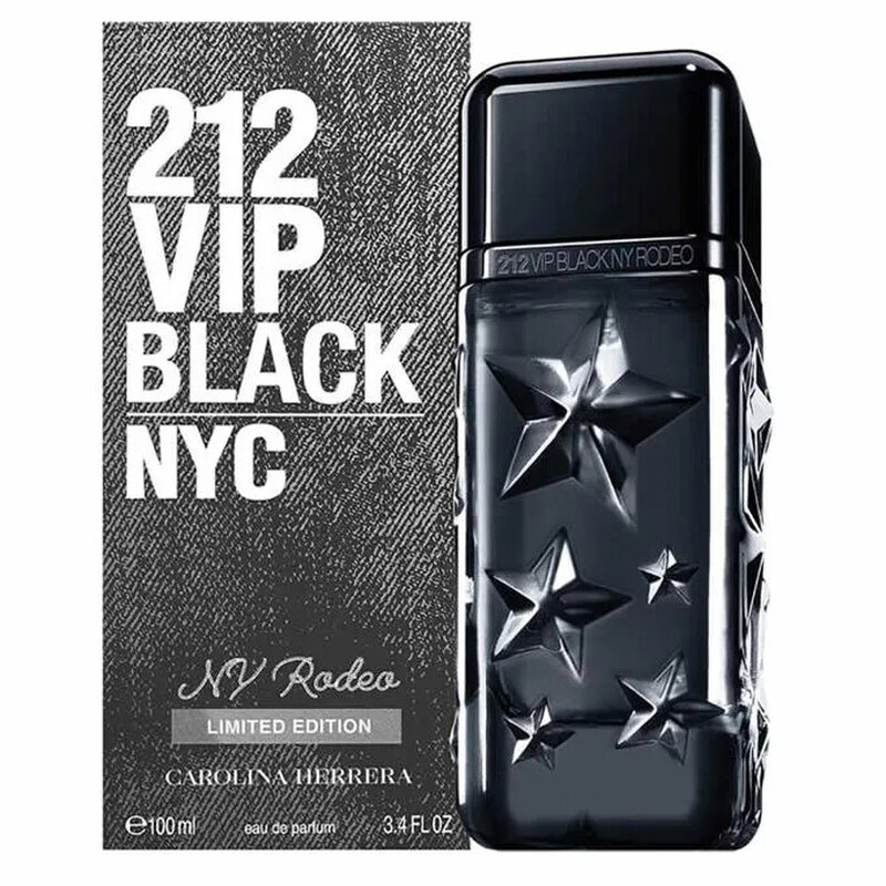 Carolina Herrera Men's 212 Vip Black NY Rodeo EDP Spray 3.4 oz Fragrances 8411061111604