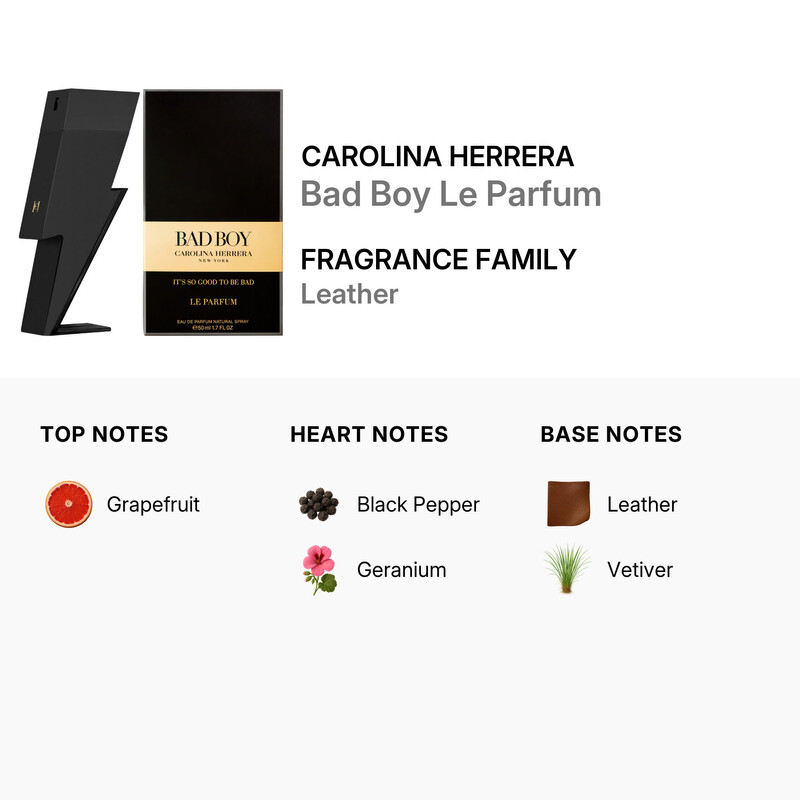 Carolina Herrera Men's Bad Boy Le Parfum EDP Spray 1.7 oz
