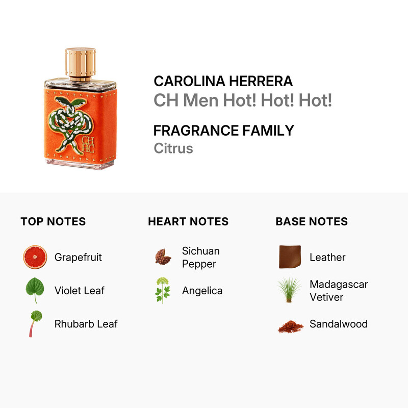 Carolina Herrera Men's CH Men Hot! Hot! Hot! EDP 3.4 oz Fragrances