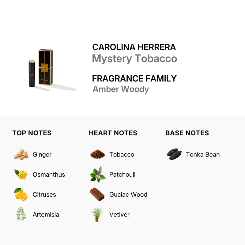 carolina herrera tobacco Carolina Herrera Unisex Mystery Tobacco EDP Spray 0.67 oz