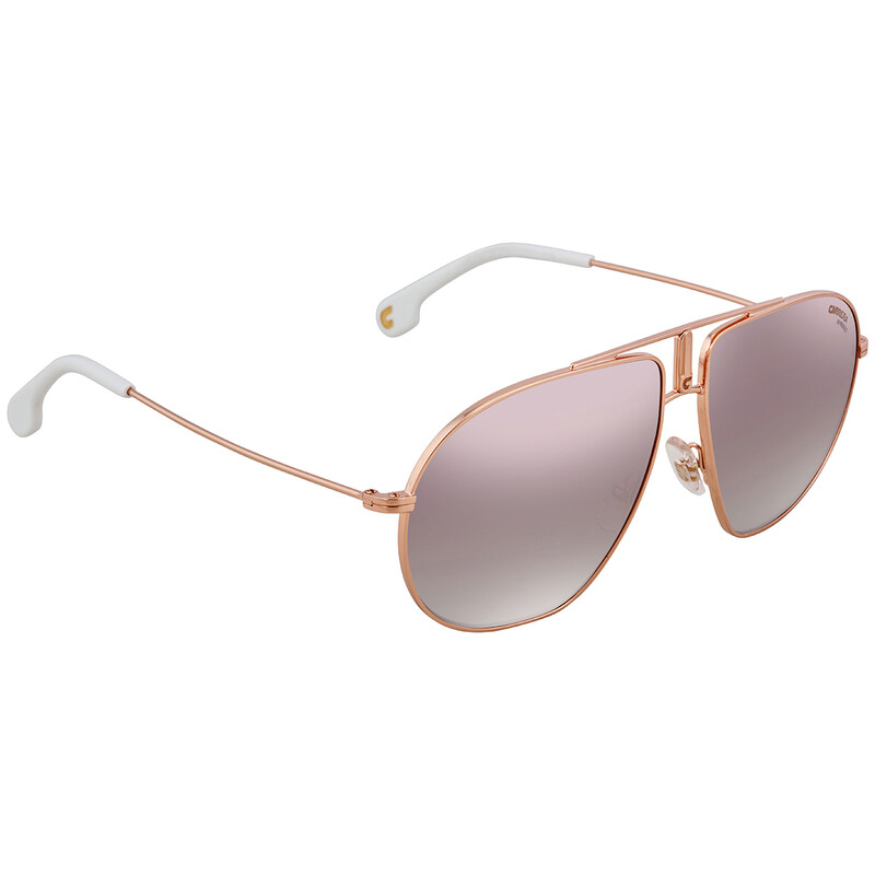 Carrera Brown Shaded Silver Mirror Pilot Unisex Sunglasses  display picture 3