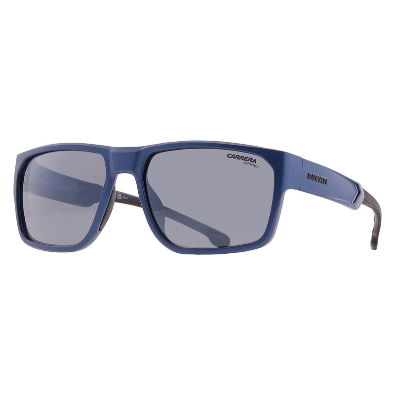 Carrera Silver Mirror Rectangular Men's Sunglasses CARDUC 029/S