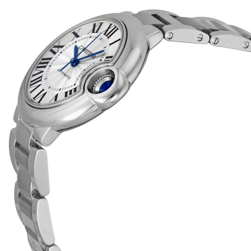 Cartier Ballon Bleu Automatic Silver Dial 33 mm Ladies Watch