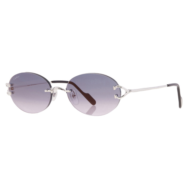 Cartier Blue Oval Unisex Sunglasses CT0551S 003 55 843023181529