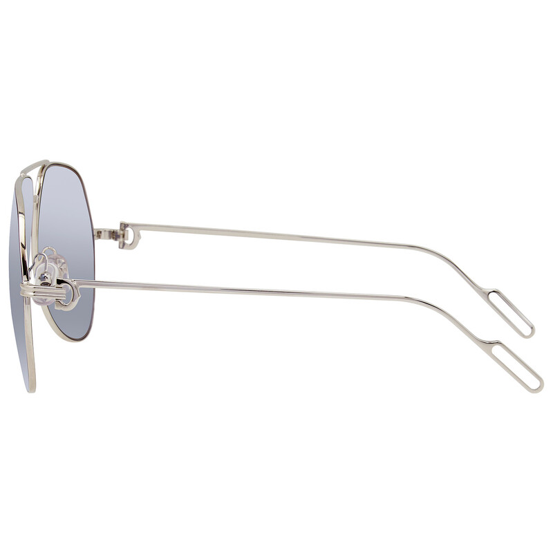NEW CARTIER  CT0110S 006 PREMIERE DE BLUE PILOT UNISEX  SUNGLASSES Cartier Aviator Sunglasses for Men for sale - eBay main image 3
