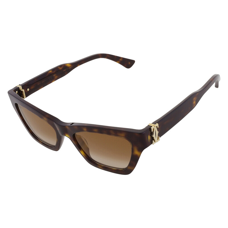 Cartier C Decor Brown Gradient Bronze Mirror Cat Eye Ladies  display picture 3