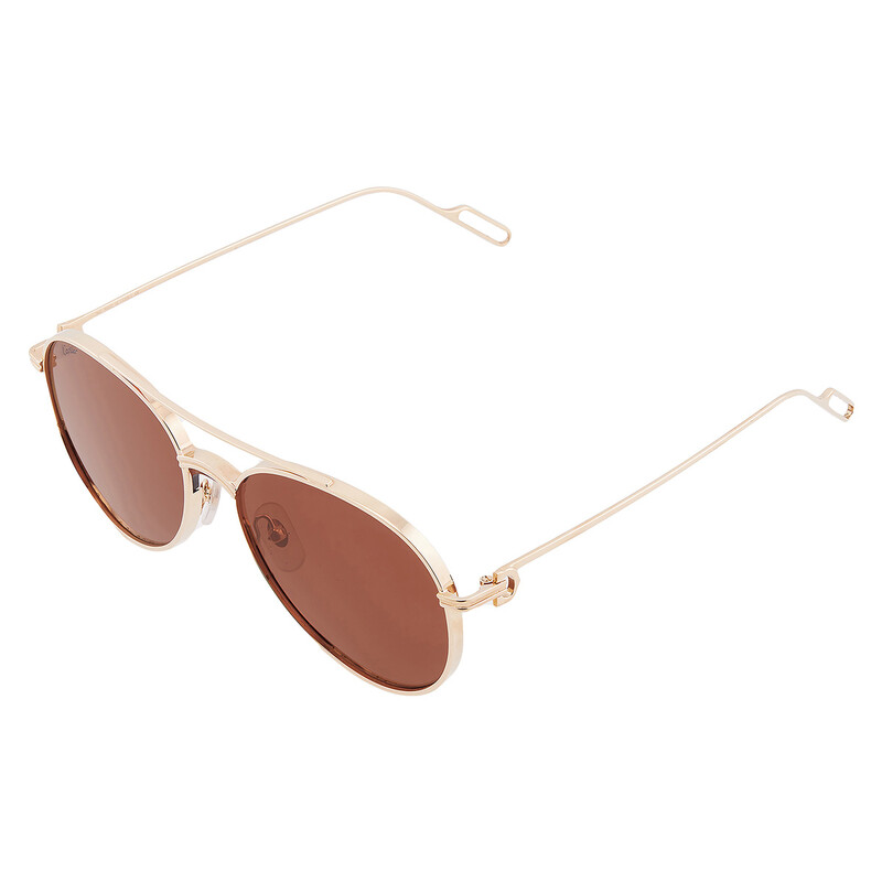 NWT Cartier Première de Cartier CT0273S - 002 Sunglasses Cartier Première CT0271S Sunglasses 002 Shiny Gold - eye-oo.com main image 3