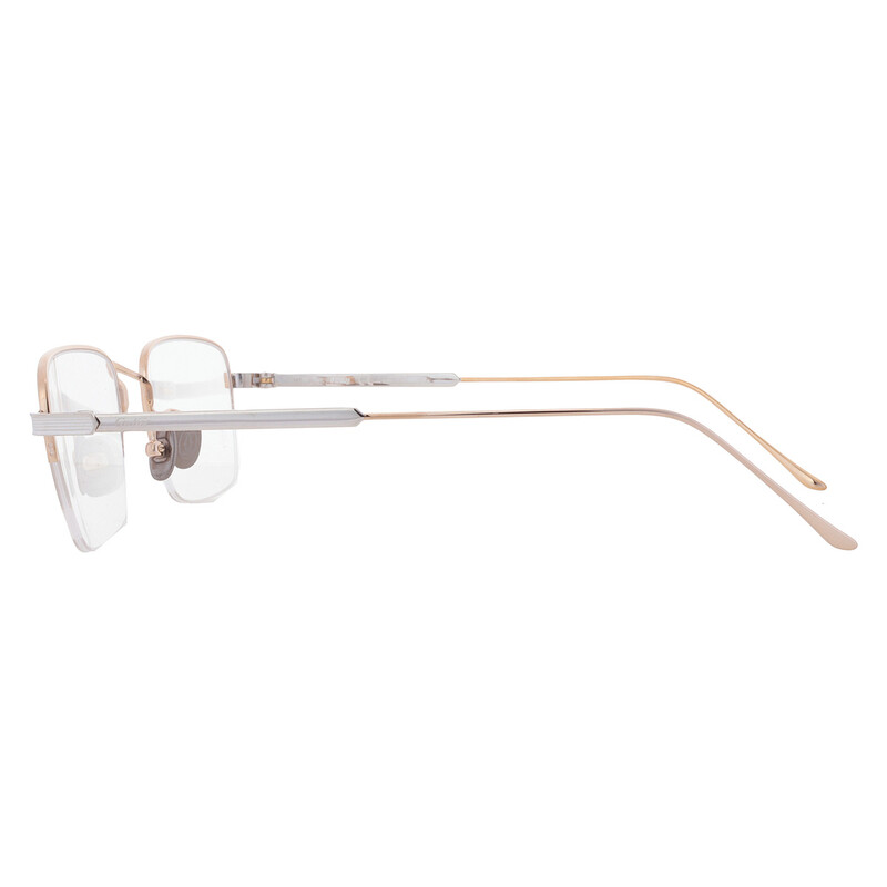 Cartier C de Cartier Demo Rectangular Men's Titanium Eyeglasses