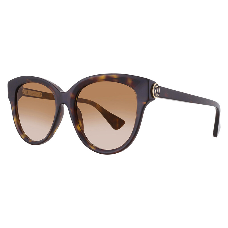 Cartier C Decor Brown Gradient Oval Ladies Sunglasses  display picture 3