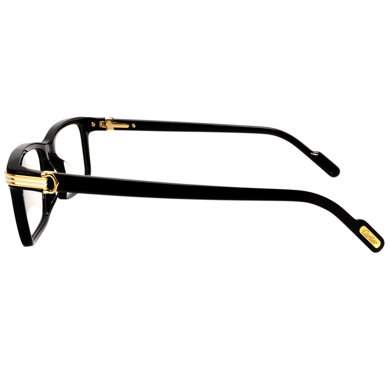 Cartier Clear Demo Square Men's Eyeglasses CT0222OA 001 54