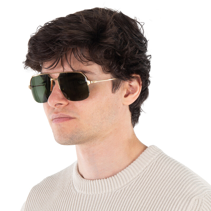 Cartier Santos de Cartier Green Navigator Men's Sunglasses CT0230S